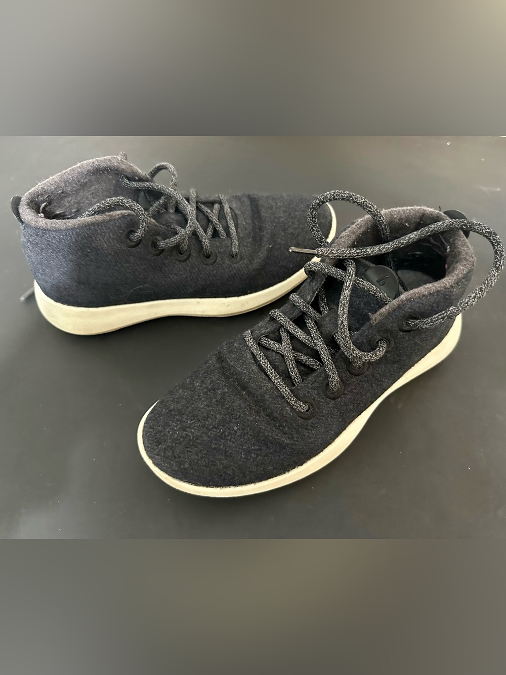 Charcoal Allbirds Casual Knit Lace-Up Sneakers Wonen’s 8